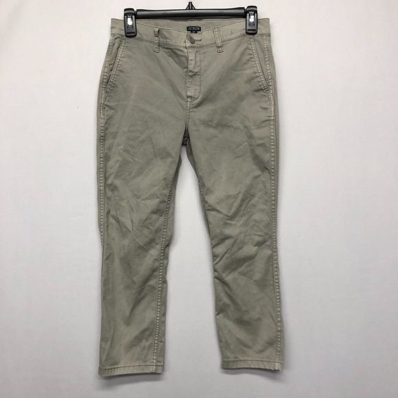 J. Crew Women Slim Fit Chino Ankle Pants Size 26P 26 Petite M124 -19 - Picture 1 of 14